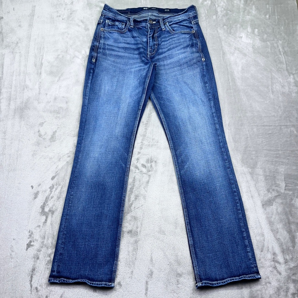 BKE Carter Boot Stretch Jean Denim Womens Sz 30 Fits 29" Embroidered‎ Pockets